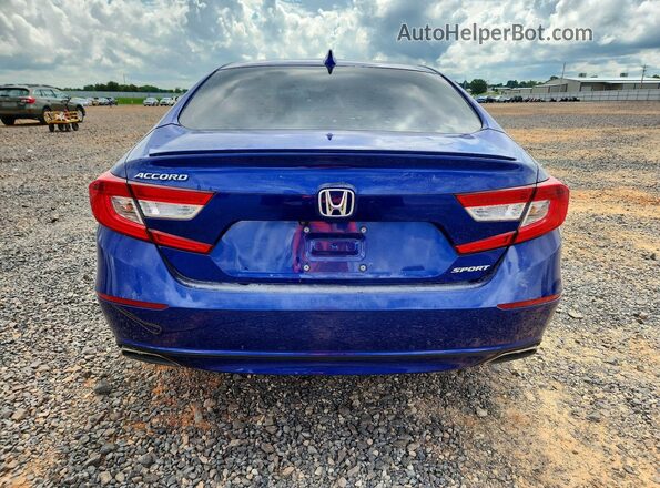 1HGCV1F32KA170297 2019 HONDA ACCORD Blue Vista trasera
