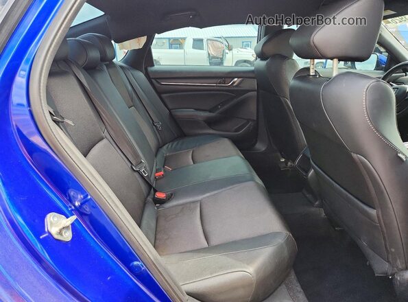 1HGCV1F32KA170297 2019 HONDA ACCORD Blue Vista de los asientos traseros