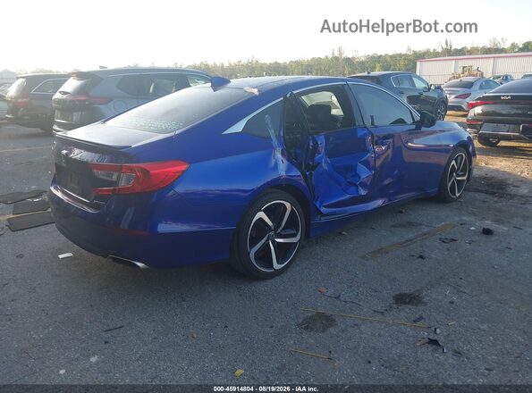 1HGCV1F32LA027576 2020 HONDA ACCORD Blue Trasero derecho