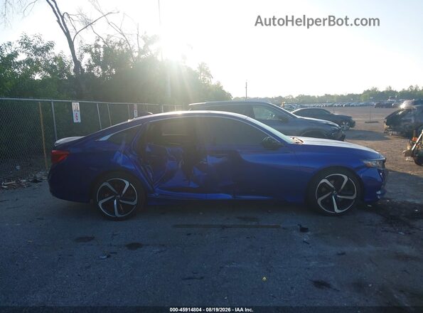 1HGCV1F32LA027576 2020 HONDA ACCORD Blue Vista interior trasera