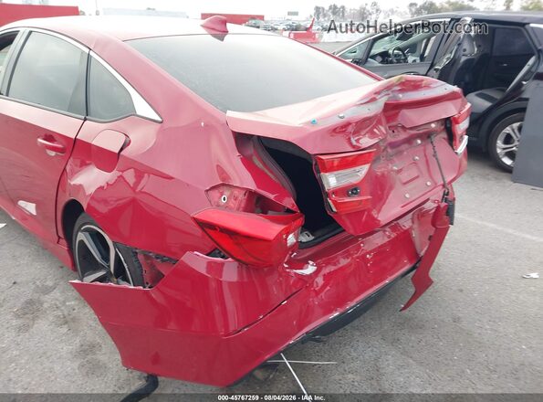 1HGCV1F32LA061596 2020 HONDA ACCORD Красный Вид спереди