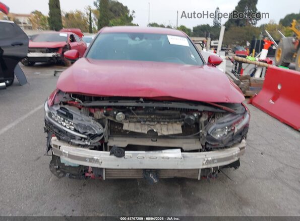 1HGCV1F32LA061596 2020 HONDA ACCORD Красный Вид щитка приборов