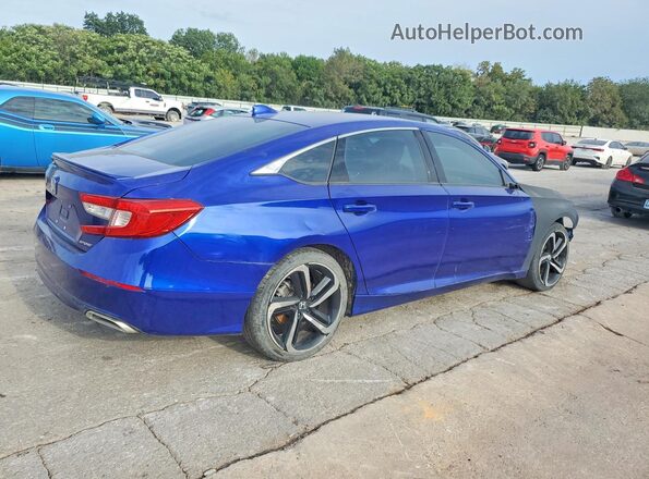 1HGCV1F32LA088670 2020 HONDA ACCORD Blue Tył prawy