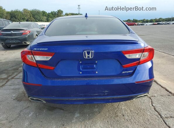 1HGCV1F32LA088670 2020 HONDA ACCORD Blue Widok z tyłu