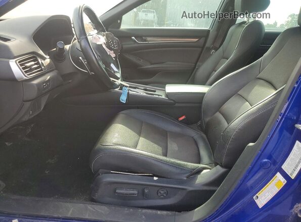 1HGCV1F32LA088670 2020 HONDA ACCORD Blue Widok wnętrza z przodu