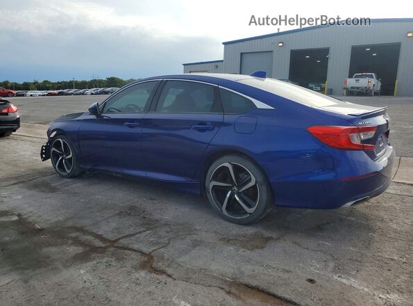 1HGCV1F32LA088670 2020 HONDA ACCORD Blue Tył lewy