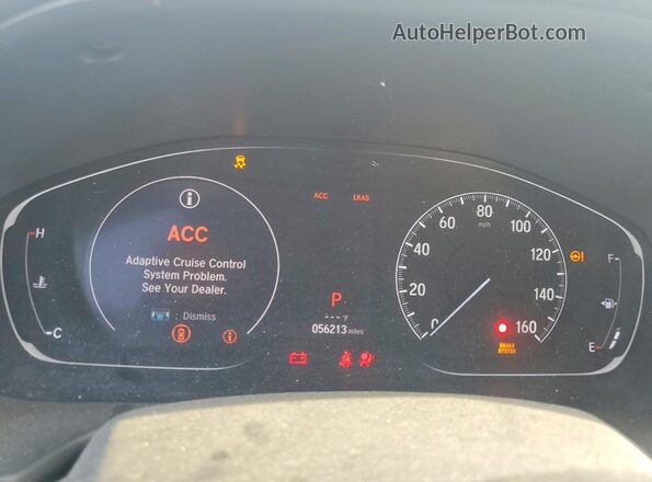 1HGCV1F32LA088670 2020 HONDA ACCORD Blue Widok zestawu wskaźników