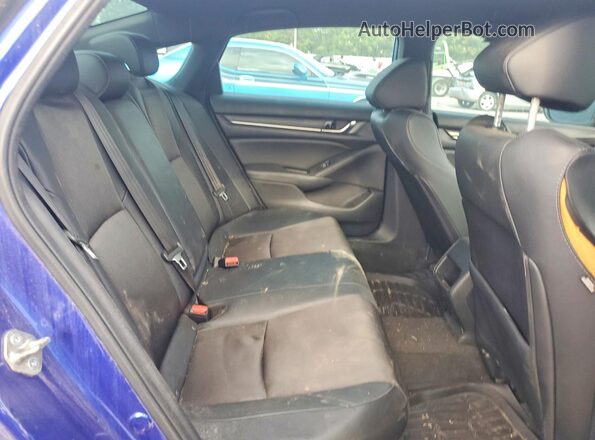 1HGCV1F32LA088670 2020 HONDA ACCORD Blue Widok tylnych siedzeń