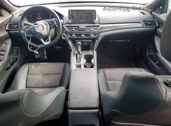 1HGCV1F32LA088670 2020 HONDA ACCORD Blue Widok deski rozdzielczej