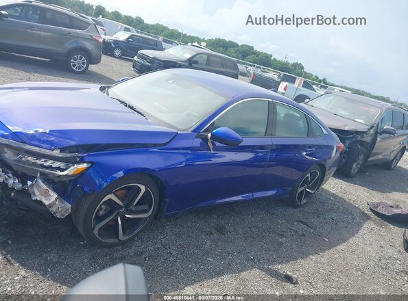 1HGCV1F32LA110036 2020 HONDA ACCORD Blue Widok wnętrza 360 stopni