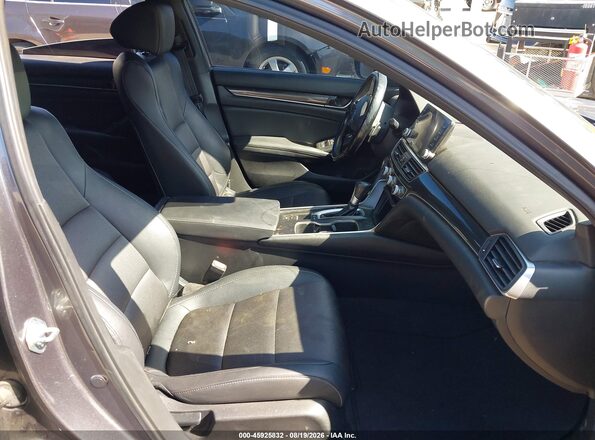 1HGCV1F32LA121134 2020 HONDA ACCORD Серый Вид салона спереди