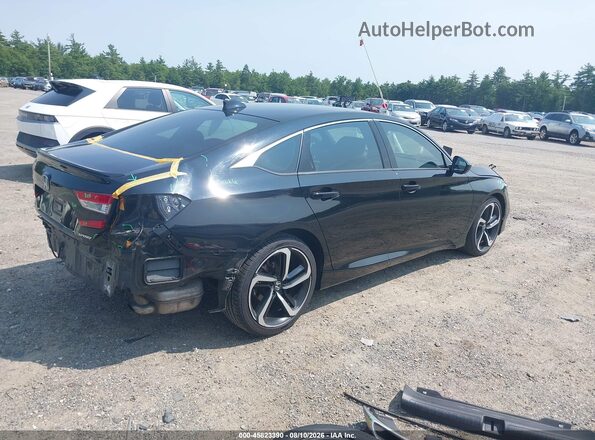 1HGCV1F32MA012075 2021 HONDA ACCORD Black უკანა მარჯვენა
