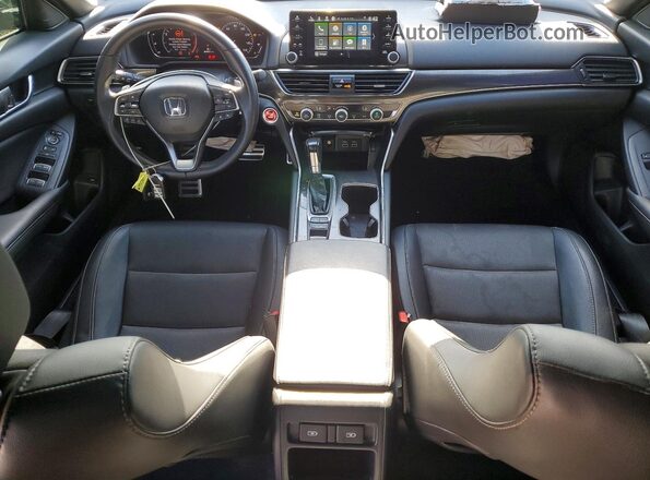 1HGCV1F32MA028308 2021 HONDA ACCORD White Առջևի վահանակի տեսք