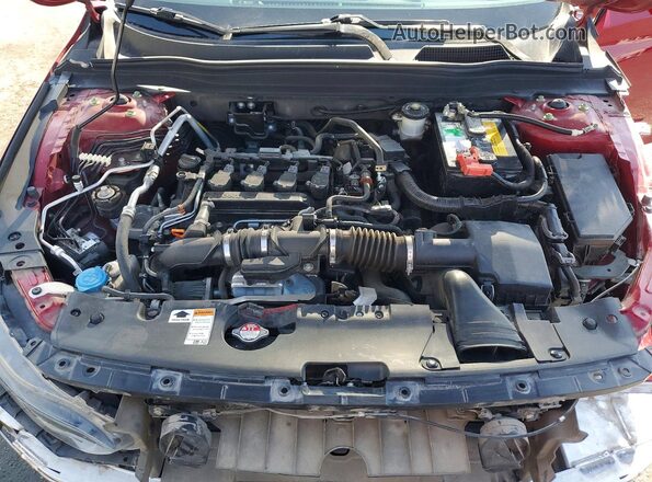 1HGCV1F32MA079789 2021 HONDA ACCORD Red Widok wnętrza z tyłu