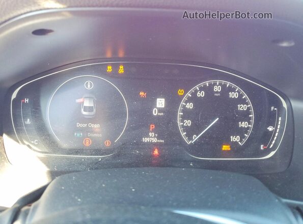 1HGCV1F32MA079789 2021 HONDA ACCORD Red Widok zestawu wskaźników