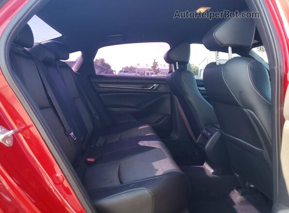 1HGCV1F32MA079789 2021 HONDA ACCORD Red Widok tylnych siedzeń