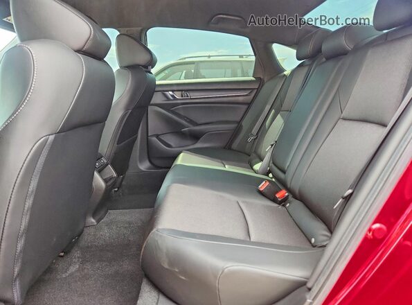 1HGCV1F32MA090114 2021 HONDA ACCORD Red Widok tylnych siedzeń