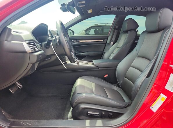 1HGCV1F32MA090114 2021 HONDA ACCORD Red Widok wnętrza z przodu