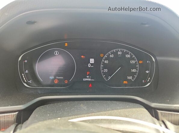 1HGCV1F32MA090114 2021 HONDA ACCORD Red Widok zestawu wskaźników