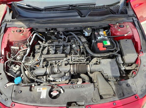 1HGCV1F32MA090114 2021 HONDA ACCORD Red Widok wnętrza z tyłu