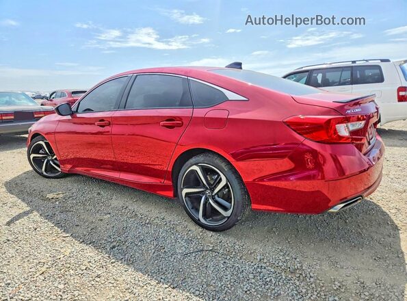 1HGCV1F32MA090114 2021 HONDA ACCORD Red Tył lewy