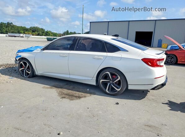1HGCV1F32MA104562 2021 HONDA ACCORD White Trasero izquierdo