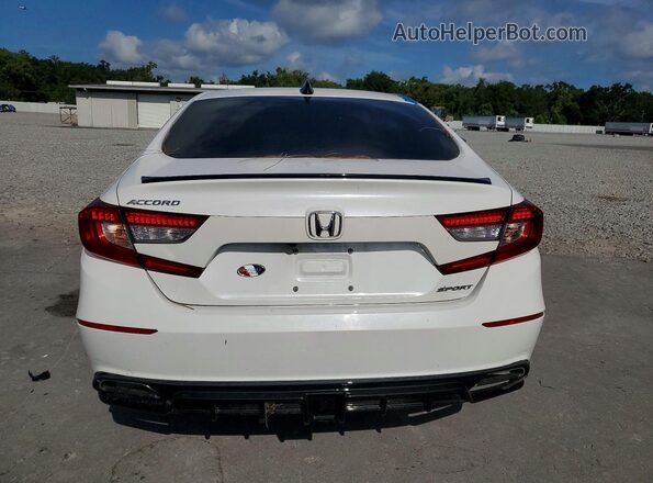 1HGCV1F32MA104562 2021 HONDA ACCORD White Vista trasera