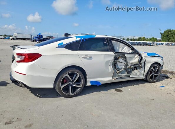 1HGCV1F32MA104562 2021 HONDA ACCORD White Trasero derecho