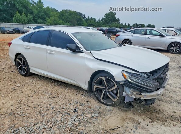 1HGCV1F32MA106229 2021 HONDA ACCORD White Przód prawy