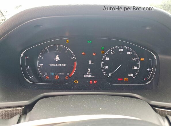 1HGCV1F32MA106229 2021 HONDA ACCORD White Widok zestawu wskaźników