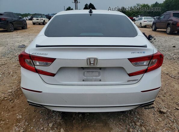 1HGCV1F32MA106229 2021 HONDA ACCORD White Widok z tyłu