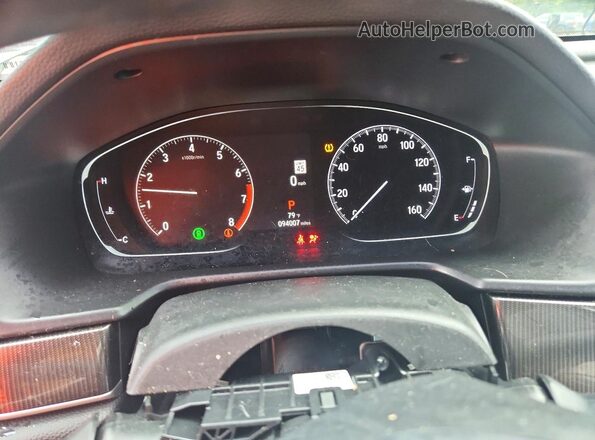 1HGCV1F32NA020002 2022 HONDA ACCORD Silver Vista del cuadro de instrumentos
