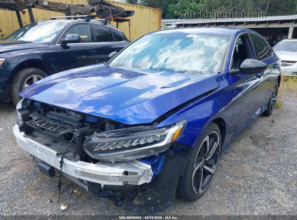 1HGCV1F32NA075145 2022 HONDA ACCORD Blue 