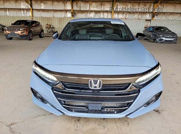 1HGCV1F32NA083889 2022 HONDA ACCORD Синий Вид спереди