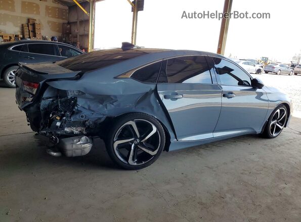 1HGCV1F32NA083889 2022 HONDA ACCORD Синий Задняя правая четверть