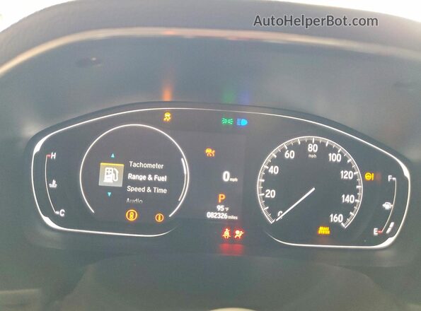 1HGCV1F32NA083889 2022 HONDA ACCORD Синий Вид щитка приборов