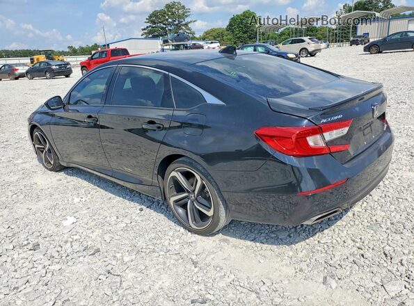 1HGCV1F32NA087764 2022 HONDA ACCORD Black Trasero izquierdo
