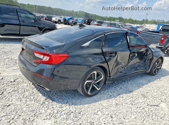 1HGCV1F32NA087764 2022 HONDA ACCORD Black Trasero derecho