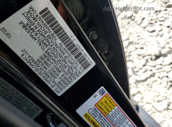 1HGCV1F32NA087764 2022 HONDA ACCORD Black Vista del compartimento del motor