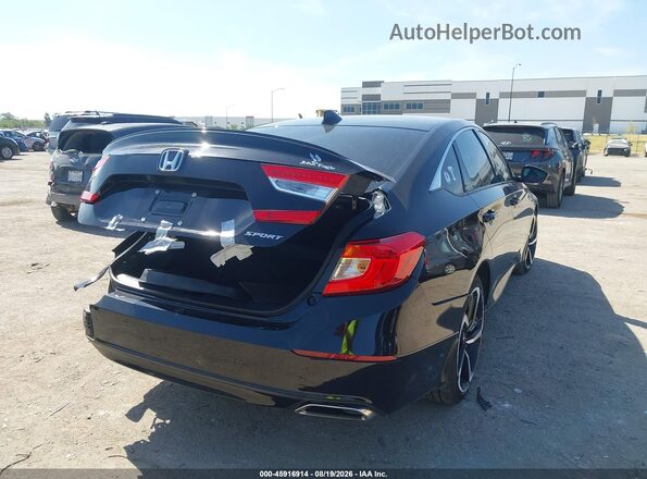 1HGCV1F32NA116034 2022 HONDA ACCORD Black Задня права чверть