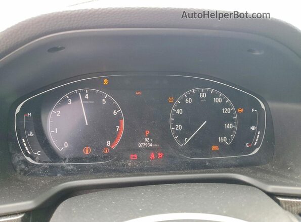 1HGCV1F33JA086147 2018 HONDA ACCORD Silver ხელსაწყოთა პანელის ხედი