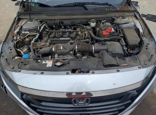 1HGCV1F33JA086147 2018 HONDA ACCORD Silver უკანა სალონის ხედი