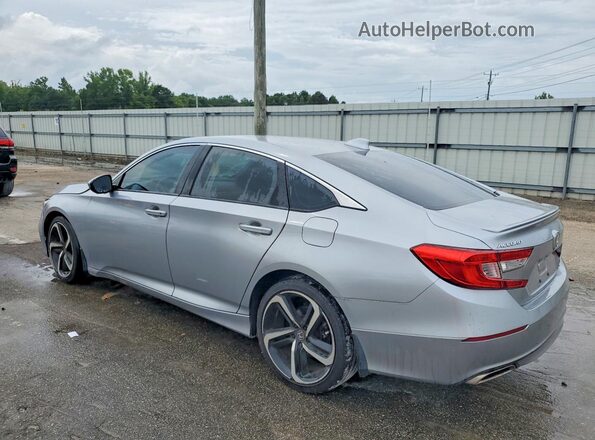 1HGCV1F33JA086147 2018 HONDA ACCORD Silver უკანა მარცხენა