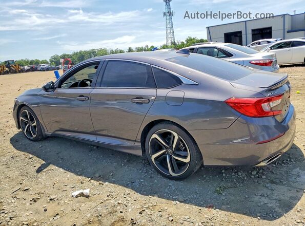 1HGCV1F33JA097648 2018 HONDA ACCORD Gray უკანა მარცხენა