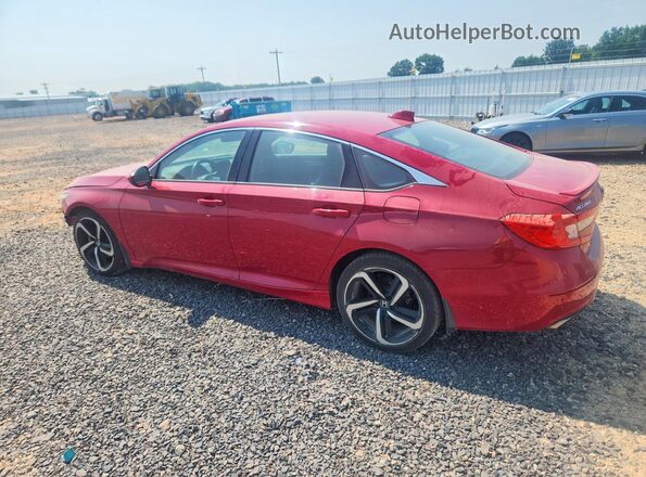 1HGCV1F33JA186975 2018 HONDA ACCORD Red Հետևի ձախ