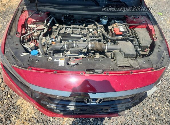 1HGCV1F33JA186975 2018 HONDA ACCORD Red Սալոնի հետևի տեսք