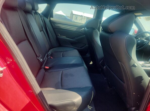 1HGCV1F33JA186975 2018 HONDA ACCORD Red Հետևի նստատեղերի տեսք