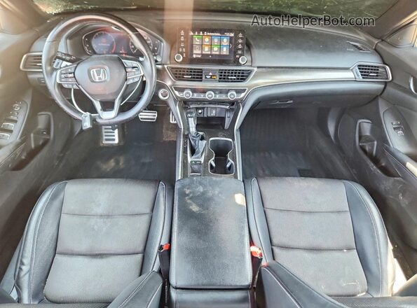 1HGCV1F33JA186975 2018 HONDA ACCORD Red Առջևի վահանակի տեսք