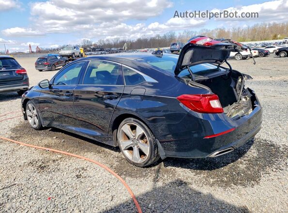 1HGCV1F33JA205220 2018 HONDA ACCORD Черный Задняя левая четверть