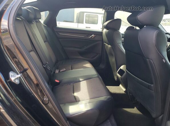1HGCV1F33JA205220 2018 HONDA ACCORD Черный Вид задних сидений